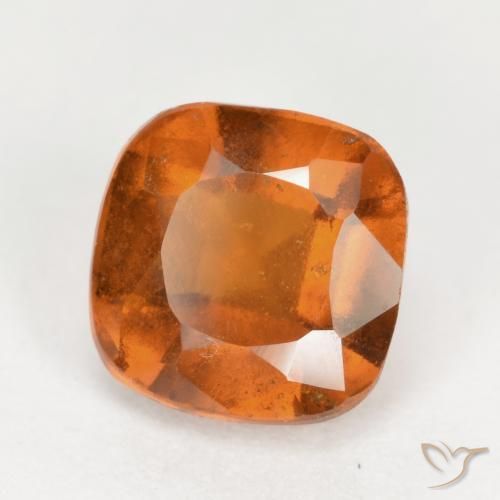 2.36 ct Orange Hessonite Garnet Stone, Natural Hessonite Garnet in Cushion-Cut Shape for Sale