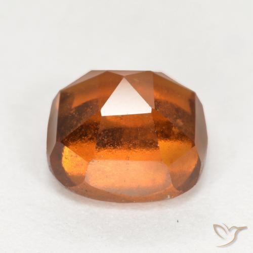 Hessonite Garnet Gemstone in 7 x 7 mm (calibrated) Size for Sale, Hessonite Garnet Stone in Deep Orange Color