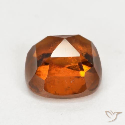 Hessonite Garnet Gemstone in 7 x 7 mm (calibrated) Size for Sale, Hessonite Garnet Stone in Fire Orange Color