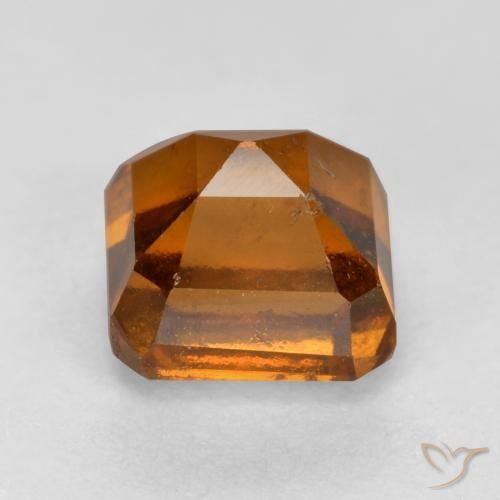 Hessonite Garnet Gemstone in 5.4 x 5.4 mm Size for Sale, Hessonite Garnet Stone in Deep Orange Color