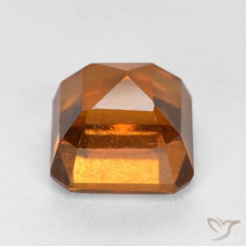 Hessonite Garnet Gemstone in 6 x 6 mm (calibrated) Size for Sale, Hessonite Garnet Stone in Deep Orange Color