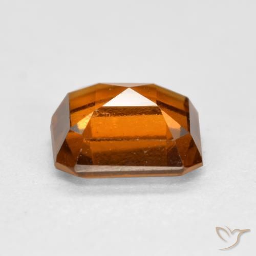 Hessonite Garnet Gemstone in 6 x 6 mm (calibrated) Size for Sale, Hessonite Garnet Stone in Medium-Dark Orange Color