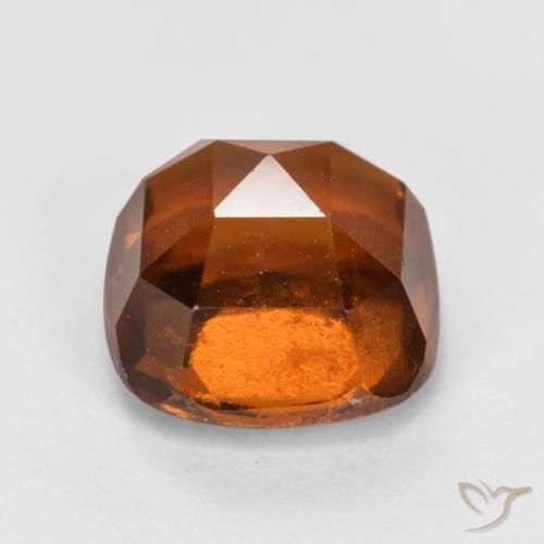 Hessonite Garnet Gemstone in 7 x 7 mm (calibrated) Size for Sale, Hessonite Garnet Stone in Reddish Orange Color