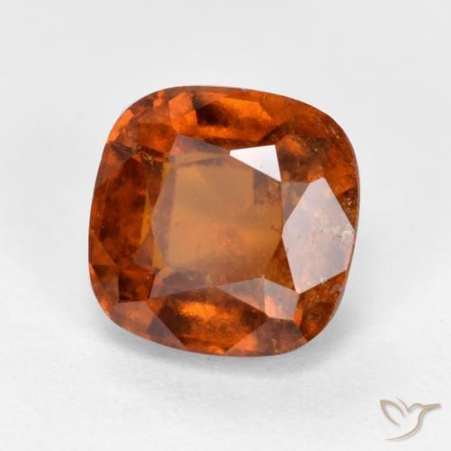 2.31 ct Orange Hessonite Garnet Stone, Natural Hessonite Garnet in Cushion-Cut Shape for Sale