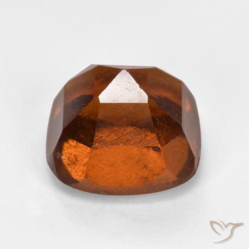 Hessonite Garnet Gemstone in 7 x 7 mm (calibrated) Size for Sale, Hessonite Garnet Stone in Deep Orange Color