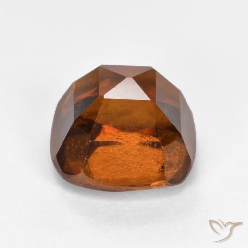 Hessonite Garnet Gemstone in 7 x 7 mm (calibrated) Size for Sale, Hessonite Garnet Stone in Amber Orange Color