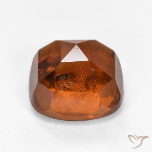 Hessonite Garnet Gemstone in 7 x 7 mm (calibrated) Size for Sale, Hessonite Garnet Stone in Reddish Orange Color