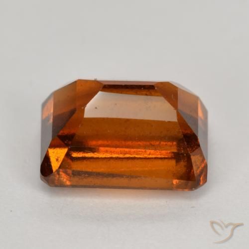 Hessonite Garnet Gemstone in 8 x 6 mm (calibrated) Size for Sale, Hessonite Garnet Stone in Amber Orange Color