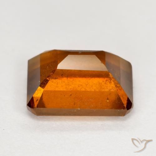Hessonite Garnet Gemstone in 8 x 6 mm (calibrated) Size for Sale, Hessonite Garnet Stone in Medium Orange Color