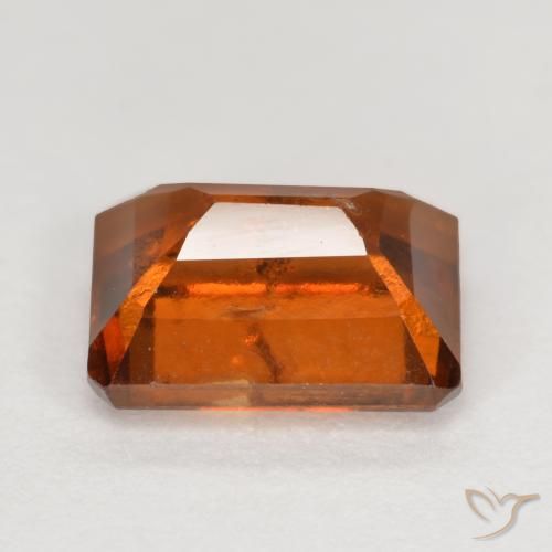 Hessonite Garnet Gemstone in 8 x 6 mm (calibrated) Size for Sale, Hessonite Garnet Stone in Reddish Orange Color