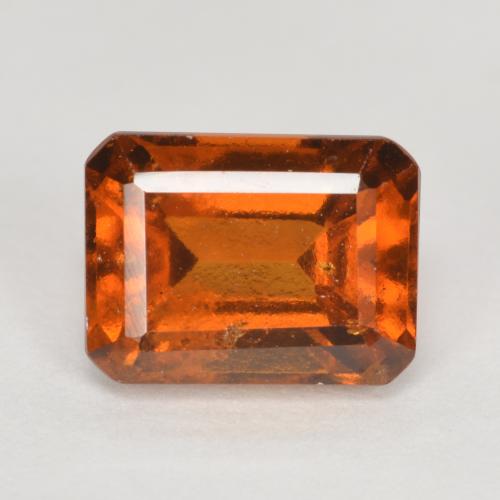 Reddish Orange Hessonite Garnet Gem - 2.2ct Octagon Facet (ID: 569234)