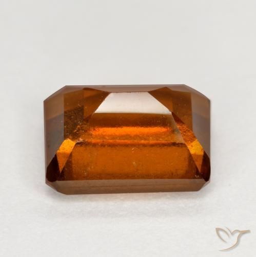 Hessonite Garnet Gemstone in 8 x 6 mm (calibrated) Size for Sale, Hessonite Garnet Stone in Deep Orange Color