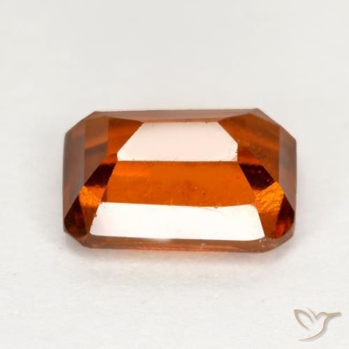 Hessonite Garnet Gemstone in 8 x 6 mm (calibrated) Size for Sale, Hessonite Garnet Stone in Reddish Orange Color