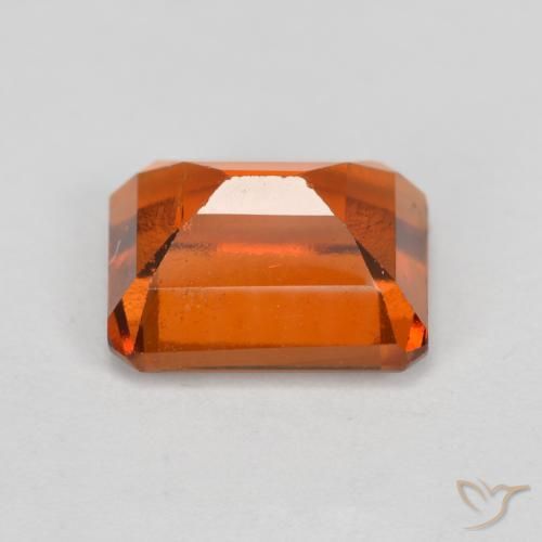 Hessonite Garnet Gemstone in 8 x 6 mm (calibrated) Size for Sale, Hessonite Garnet Stone in Reddish Orange Color