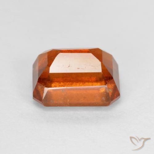 Hessonite Garnet Gemstone in 8 x 6 mm (calibrated) Size for Sale, Hessonite Garnet Stone in Medium Orange Color