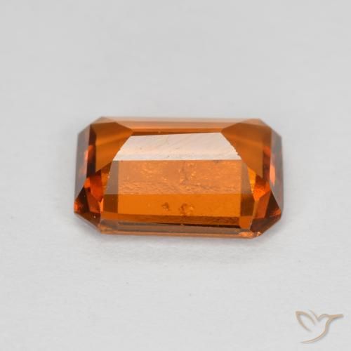 Hessonite Garnet Gemstone in 8.6 x 6.3 mm Size for Sale, Hessonite Garnet Stone in Medium Orange Color