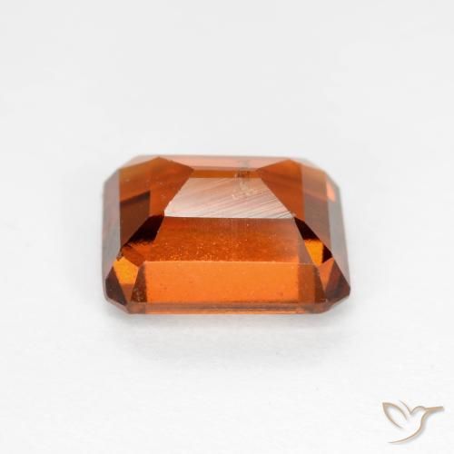 Hessonite Garnet Gemstone in 8 x 6 mm (calibrated) Size for Sale, Hessonite Garnet Stone in Reddish Orange Color