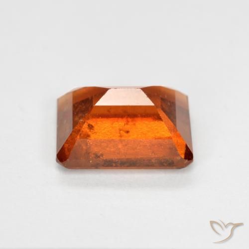Hessonite Garnet Gemstone in 8 x 6 mm (calibrated) Size for Sale, Hessonite Garnet Stone in Medium Orange Color
