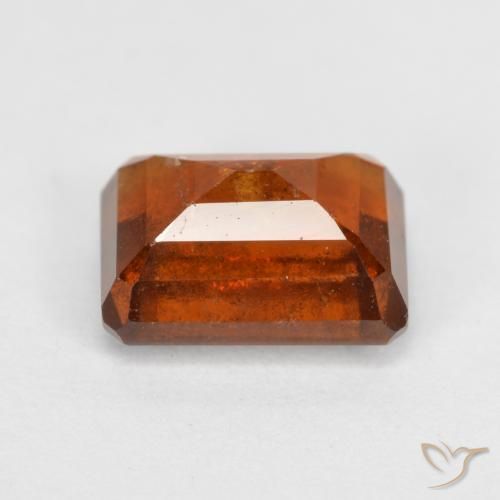 Hessonite Garnet Gemstone in 8 x 6 mm (calibrated) Size for Sale, Hessonite Garnet Stone in Amber Orange Color