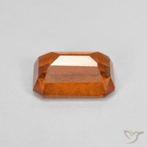 Hessonite Garnet Gemstone in 9 x 6 mm (calibrated) Size for Sale, Hessonite Garnet Stone in Medium Orange Color