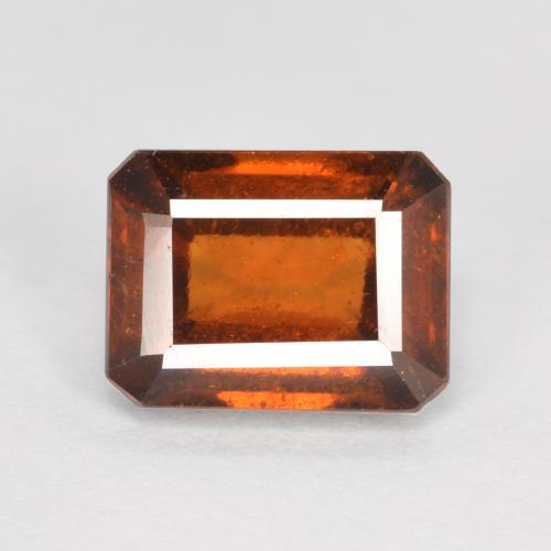 2.10 ct Orange Hessonite Garnet Gemstone, Hessonite Garnet Gem in Octagon Facet Shape for Sale.