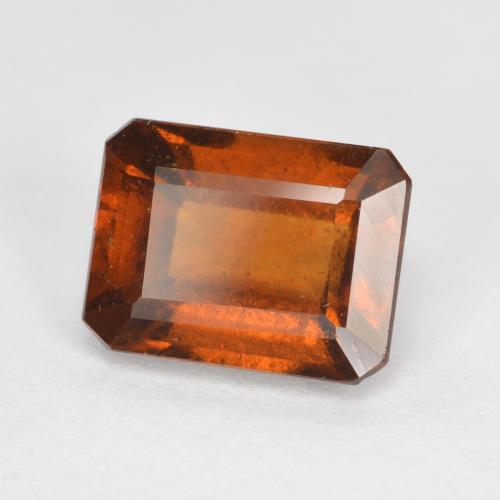 2.10 ct Orange Hessonite Garnet Stone, Natural Hessonite Garnet in Octagon Facet Shape for Sale