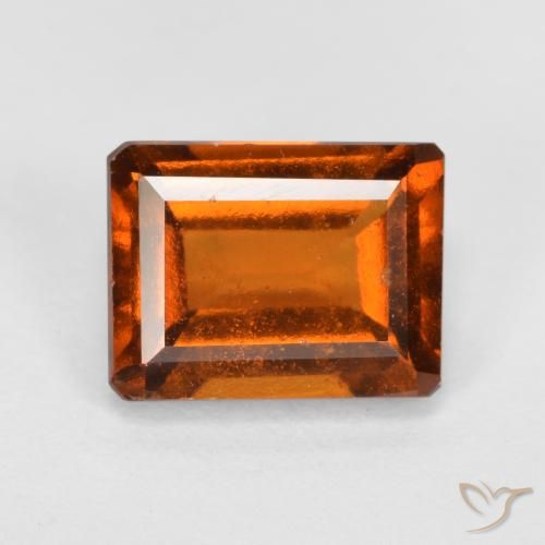 2.17 ct Orange Hessonite Garnet Stone, Natural Hessonite Garnet in Octagon Facet Shape for Sale