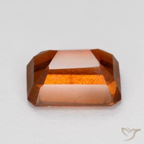 Hessonite Garnet Gemstone in 7 x 5 mm (calibrated) Size for Sale, Hessonite Garnet Stone in Amber Orange Color