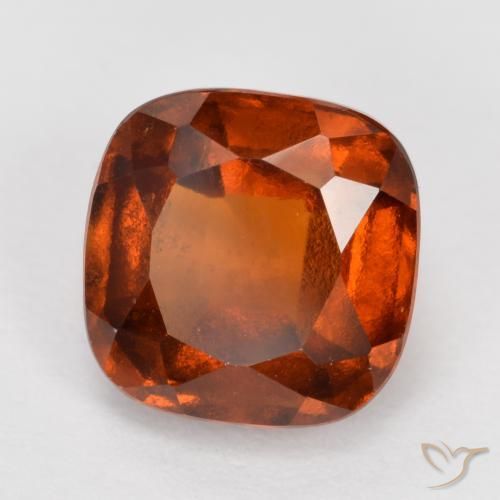 2.31 ct Orange Hessonite Garnet Stone, Natural Hessonite Garnet in Cushion-Cut Shape for Sale