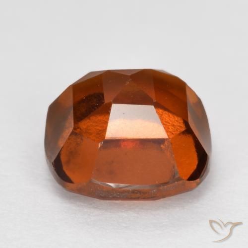Hessonite Garnet Gemstone in 7 x 7 mm (calibrated) Size for Sale, Hessonite Garnet Stone in Deep Orange Color
