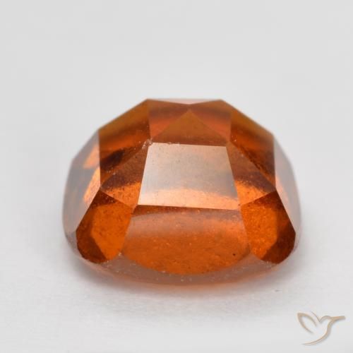 Hessonite Garnet Gemstone in 7 x 7 mm (calibrated) Size for Sale, Hessonite Garnet Stone in Medium Orange Color