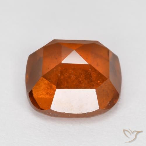 Hessonite Garnet Gemstone in 7 x 7 mm (calibrated) Size for Sale, Hessonite Garnet Stone in Amber Orange Color