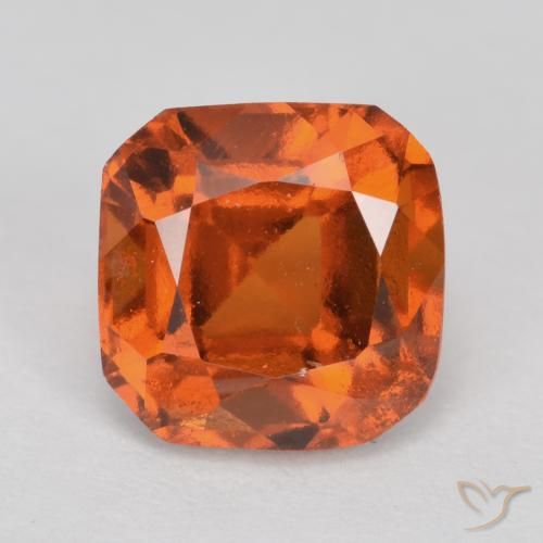 1.98 ct Orange Hessonite Garnet Stone, Natural Hessonite Garnet in Octagon / Scissor Cut Shape for Sale