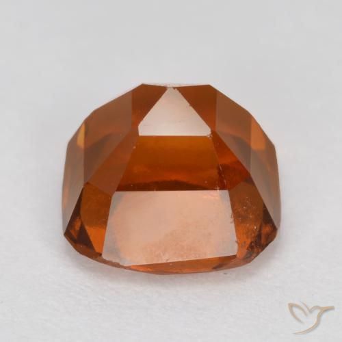 Hessonite Garnet Gemstone in 7 x 7 mm (calibrated) Size for Sale, Hessonite Garnet Stone in Medium Orange Color