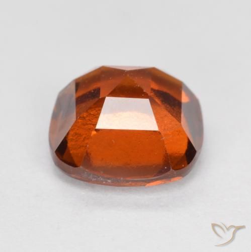 Hessonite Garnet Gemstone in 7 x 7 mm (calibrated) Size for Sale, Hessonite Garnet Stone in Reddish Orange Color