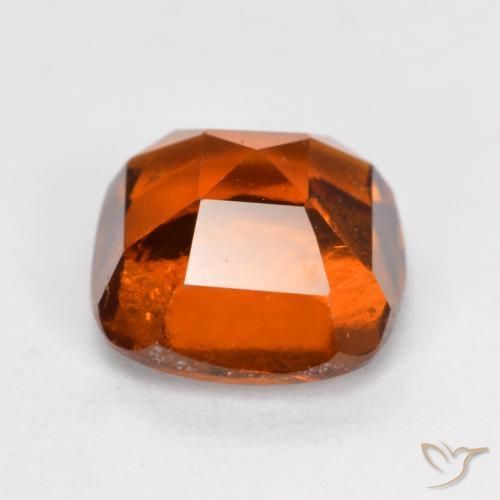 Hessonite Garnet Gemstone in 7 x 7 mm (calibrated) Size for Sale, Hessonite Garnet Stone in Medium Orange Color