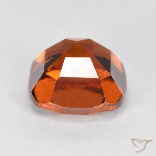 Hessonite Garnet Gemstone in 7 x 7 mm (calibrated) Size for Sale, Hessonite Garnet Stone in Medium Orange Color