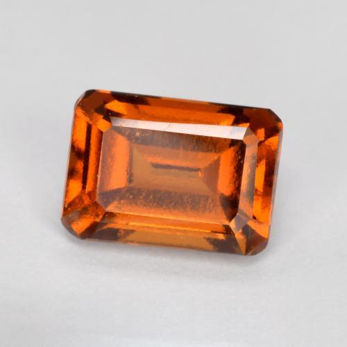 1.32 ct Orange Hessonite Garnet Stone, Natural Hessonite Garnet in Octagon Facet Shape for Sale