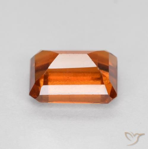 Hessonite Garnet Gemstone in 7 x 5 mm (calibrated) Size for Sale, Hessonite Garnet Stone in Medium Orange Color