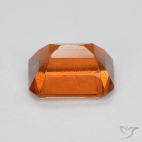 Hessonite Garnet Gemstone in 7 x 5 mm (calibrated) Size for Sale, Hessonite Garnet Stone in Medium Orange Color