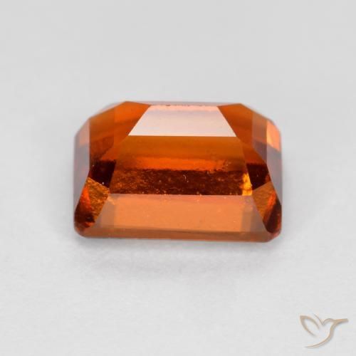 Hessonite Garnet Gemstone in 6.7 x 5 mm Size for Sale, Hessonite Garnet Stone in Reddish Orange Color