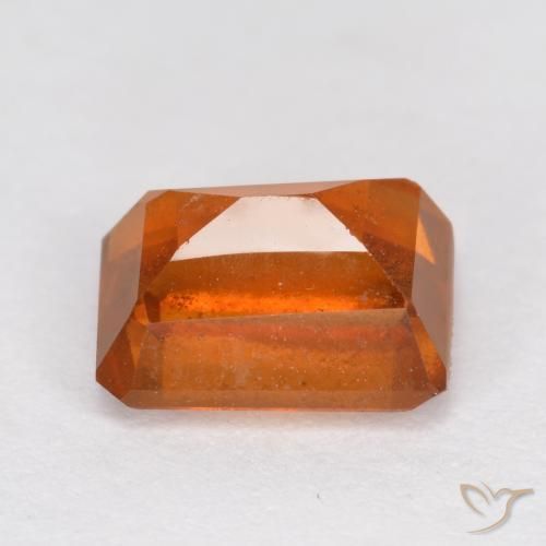 Hessonite Garnet Gemstone in 7 x 5 mm (calibrated) Size for Sale, Hessonite Garnet Stone in Medium Orange Color