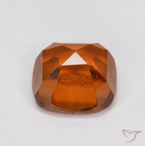 Hessonite Garnet Gemstone in 7 x 7 mm (calibrated) Size for Sale, Hessonite Garnet Stone in Amber Orange Color