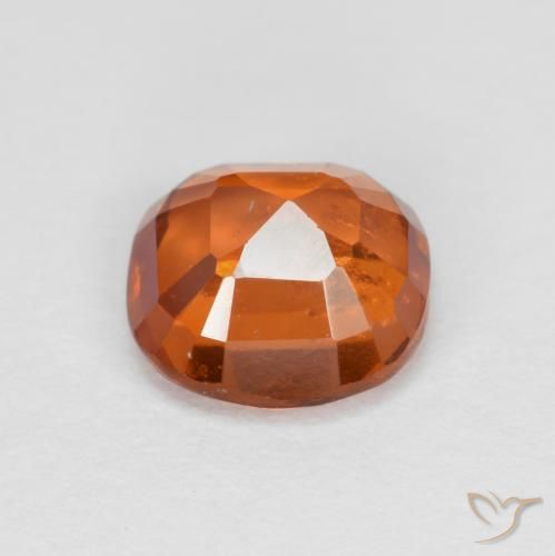 Hessonite Garnet Gemstone in 6 x 6 mm (calibrated) Size for Sale, Hessonite Garnet Stone in Deep Orange Color