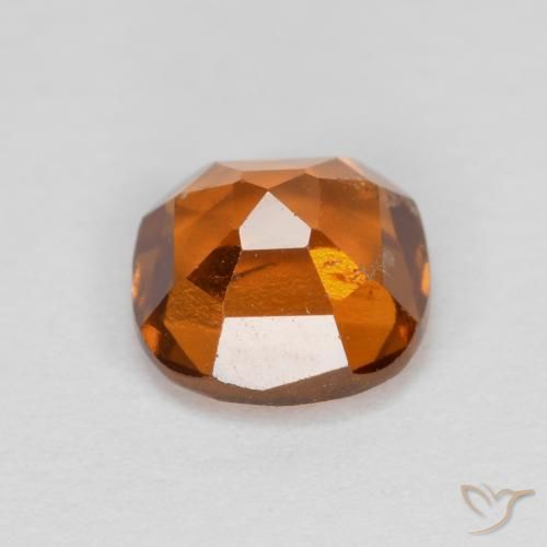 Hessonite Garnet Gemstone in 6 x 6 mm (calibrated) Size for Sale, Hessonite Garnet Stone in Medium-Dark Orange Color