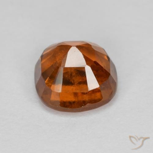 Hessonite Garnet Gemstone in 6 x 6 mm (calibrated) Size for Sale, Hessonite Garnet Stone in Deep Orange Color