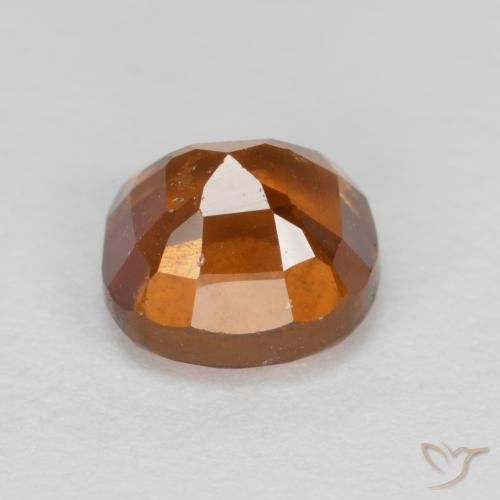 Hessonite Garnet Gemstone in 6 x 6 mm (calibrated) Size for Sale, Hessonite Garnet Stone in Deep Orange Color