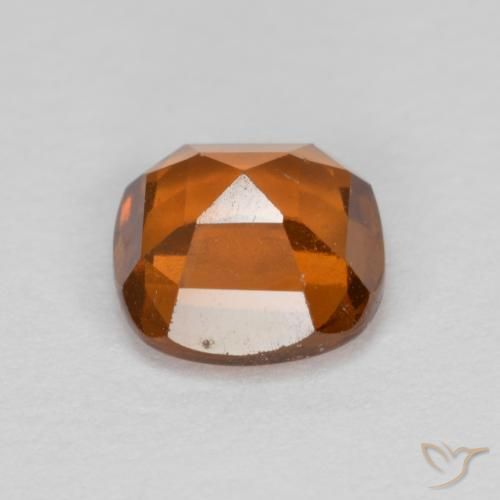 Hessonite Garnet Gemstone in 6 x 6 mm (calibrated) Size for Sale, Hessonite Garnet Stone in Reddish Orange Color