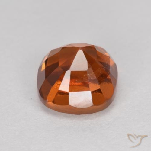 Hessonite Garnet Gemstone in 6 x 6 mm (calibrated) Size for Sale, Hessonite Garnet Stone in Medium Orange Color