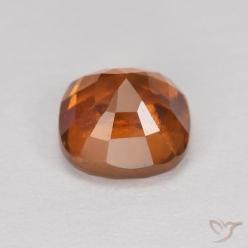 Hessonite Garnet Gemstone in 6 x 6 mm (calibrated) Size for Sale, Hessonite Garnet Stone in Deep Orange Color